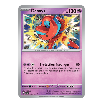 Deoxys - Reverse 33/86 - ME04 - Pokémon - Mega Evolution Chaos Rising