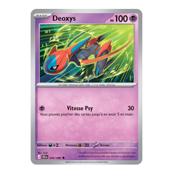 Deoxys - Reverse 34/86 - ME04 - Pokémon - Mega Evolution Chaos Rising