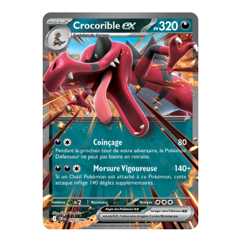 Krookodile-ex - Doppelt selten 55/86 - ME04 - Pokémon - Mega-Entwicklung Chaos Rising