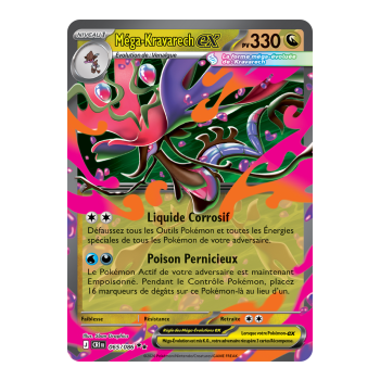 Mega Kravarech-ex - Doppelt selten 65/86 - ME04 - Pokémon - Mega-Entwicklung Chaos Rising