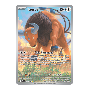 Tauros – Seltene Illustration 96/86 – ME04 – Pokémon – Mega-Entwicklung Chaos Rising