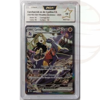 [PCA 10 - Nine Superior] - Bewertete Karte - Cynthias Knakrack ex 232/182 - E&V Destined Rivalries - 2025 - Pokémon - Französisch