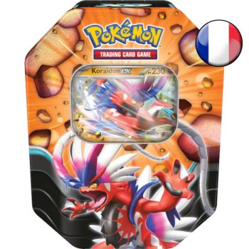 Item Pokébox – 4 Booster – Scharfe Legenden – Koraidon EX – Pokémon – FR