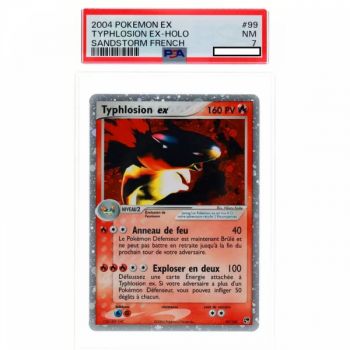 Item Pokémon – Graded Card – Typhlosion Ex 99/100 Sandstorm 2004 FR [PSA 7 – Near Mint]