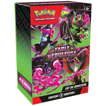 Pokémon – Set mit 10 Bundle-Boxen und 6 Boostern – Scharlachrot und Lila – Fable Nebula – [SV06.5 – EV06.5] – FR