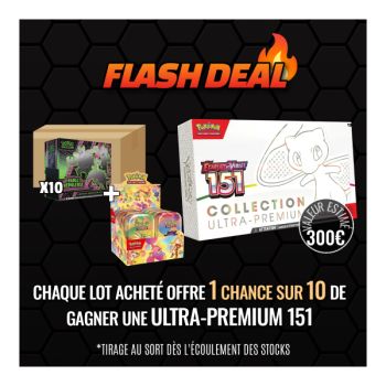 [FLASH DEAL] Pokémon – Lot von 10 ETBs – Fable Nebula EV06.5 + 10 Mini Tin Pokémon 151 EV03.5 – FR