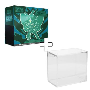 Item Pokémon – Paket – ETB Elite Trainer Box – Scharlachrot und Lila – Twilight Masquerade – [SV06 – EV06] + Protection Elite Trainer Box ETB Plexiglas – FR