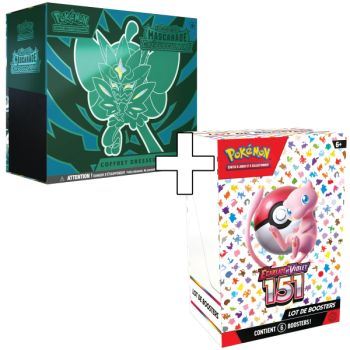 Item Pokémon - Pack - ETB Twilight Masquerade [EV06] + Bundle 6 Booster 151 - FR