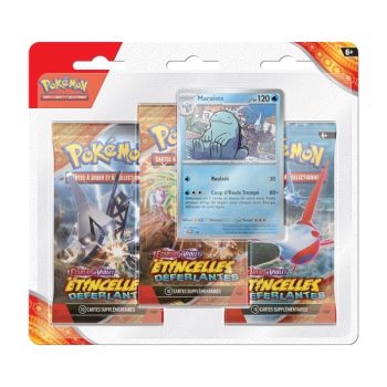 Item Pokémon – Tri-Pack – Zapdos / Maraiste – Scharlachrot und Violett – Surging Sparks [SV8][EV08] – FR