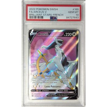 [PSA 10 – Neuwertig] – Bewertete Karte – Arceus VSTAR 165/172 – Schwert & Schild: Shining Stars – 2022 – Pokémon – Französisch