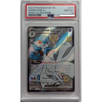 [PSA 10 – Neuwertig] – Bewertete Karte – Gardevoir EX 217/091 – Scharlachrot & Lila: Bestimmt für Paldea – 2024 – Pokémon – Französisch