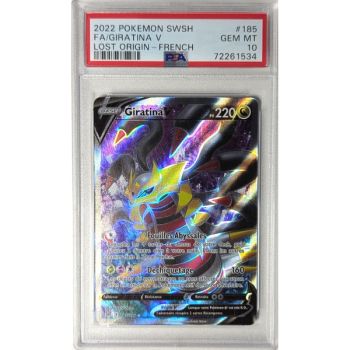 [PSA 10 – Neuwertig] – Bewertete Karte – Giratina V 185/196 – Schwert & Schild: Verlorene Ursprünge – 2022 – Pokémon – Französisch
