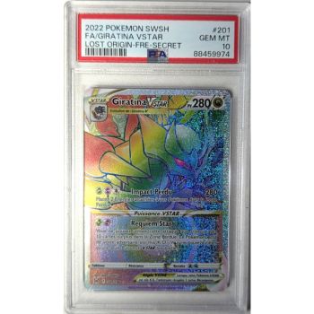 [PSA 10 – Neuwertig] – Bewertete Karte – Giratina VSTAR 201/196 – Schwert & Schild: Verlorene Ursprünge – 2022 – Pokémon – Französisch