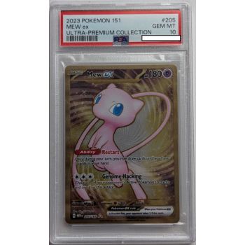 [PSA 10 – Neuwertig] – Bewertete Karte – Mew EX 205/165 (Metall) – Promo – 2023 – Pokémon – Englisch