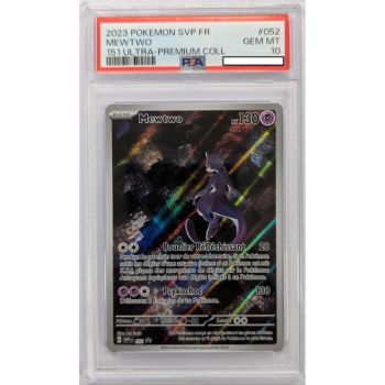 [PSA 10 – Neuwertig] – Bewertete Karte – Mewtu SVP 052 – Promo – 2023 – Pokémon – Französisch