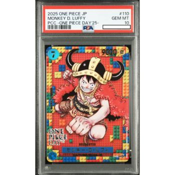[PSA 10 - Gem Mint] - Bewertete Karte - Monkey D. Luffy P-110 - One Piece Tag 25 - 2025 - One Piece - Japanisch