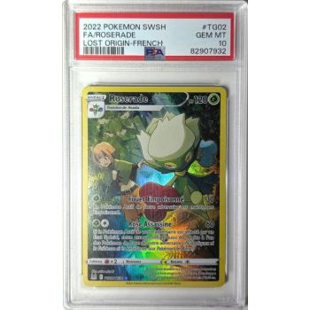 [PSA 10 – Neuwertig] – Bewertete Karte – Roserade TG02/TG30 – Schwert & Schild: Verlorene Ursprünge – 2022 – Pokémon – Französisch