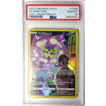 [PSA 10 – Neuwertig] – Bewertete Karte – Spiritomb TG09/TG30 – Schwert & Schild: Verlorene Ursprünge – 2022 – Pokémon – Französisch