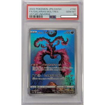 [PSA 10 – Neuwertig] – Bewertete Karte – Galar-Moltres AR 190/172 – S12a VStar Universe – 2022 – Pokémon – Japanisch