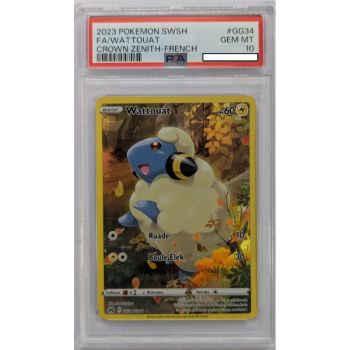 [PSA 10 – Neuwertig] – Bewertete Karte – Mareep GG34/GG70 – Schwert & Schild: Supreme Zenith – 2023 – Pokémon – Französisch