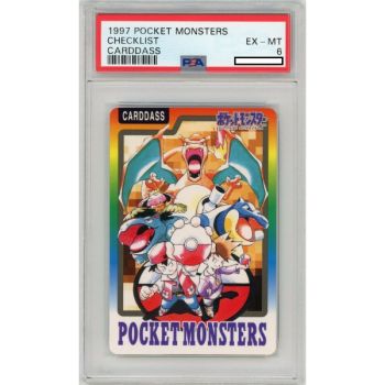 Item [PSA 6 – EX-MT] – Graded Card – 1997 Pocket Monsters Checklist Carddass – Pokémon – Japanisch