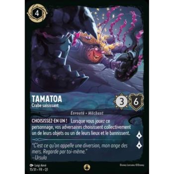 Item Tamatoa, Greifkrabbe – 15/31 – QU1 – Quest of the Illuminators – Bedrohung durch die Tiefe – Szenario – Französisch