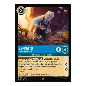 Item Geppetto, Meisterhandwerker – 174/204 – ROJ – Die Herrschaft Jafars – Brillant – Premium – Französisch