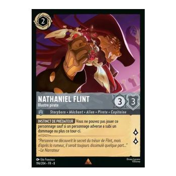 Item Nathaniel Flint, berühmter Pirat – 196/204 – ROJ – Die Herrschaft Jafars – Glossar – Premium – Französisch