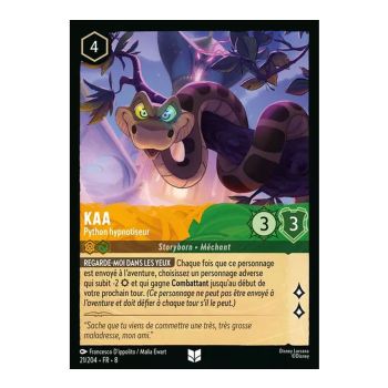 Item Kaa, die hypnotisierende Python – 21/204 – ROJ – Die Herrschaft des Dschafar – Ungewöhnlich – Französisch