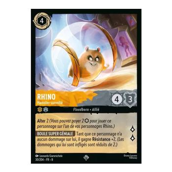 photo Rhino, der hyperaktive Hamster – 30/204 – ROJ – Die Herrschaft des Dschafar – Super Rare – Französisch