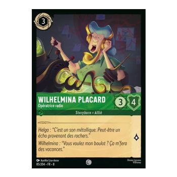 Item Wilhelmina Placard, die Funkerin – 85/204 – ROJ – Die Herrschaft Jafars – Kommune – Französisch