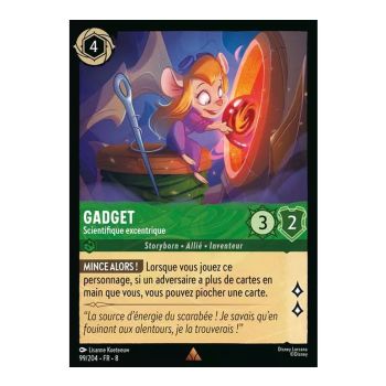 Item Gadget, exzentrischer Wissenschaftler – 99/204 – ROJ – Die Herrschaft des Dschafar – Brillant – Premium – Französisch