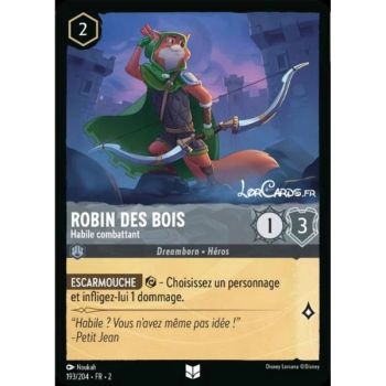 Item Robin Hood, geschickter Kämpfer – 193/204 – ROTF – Rise of the Floodborn – Brillant – Premium – Französisch