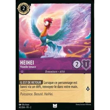 Item Heihei, Tenacious Volatile – 43/204 – ROTF – Rise of the Floodborn – Brillant – Premium – Französisch