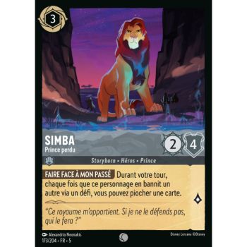 Item Simba – Lost Prince – 173/204 – SSK – Ciel Scintillant – Kommune – Französisch