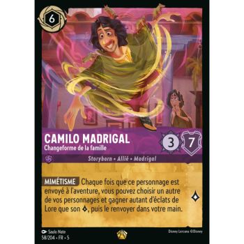 Item Camilo Madrigal – Family Shapeshifter – 58/204 – SSK – Shimmering Sky – Brillant – Premium – Französisch