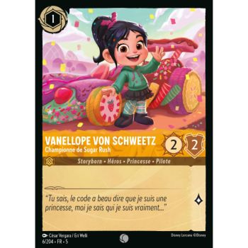 Item Vanellope von Schweetz – Sugar Rush Champion – 6/204 – SSK – Ciel Scintillant – Common – Französisch