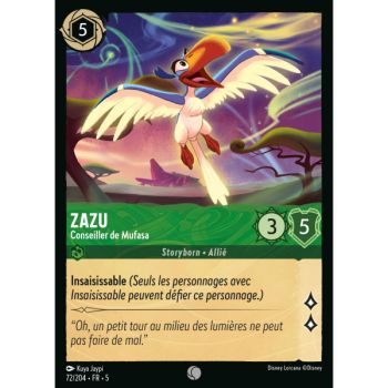 Item Zazu – Mufasas Berater – 72/204 – SSK – Schimmernder Himmel – Brillant – Premium – Französisch