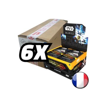 Star Wars Unlimited – Box mit 6 Boxen mit 24 Boostern – SW Unlimited: Übergang zur Lichtgeschwindigkeit – FR