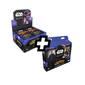 photo Star Wars Unlimited – Starter-Kit-Deck + Box mit 24 Boostern SW Unlimited: Shadows of the Galaxy – FR