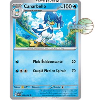 Item Canarbello – Rückseite 53/198 – Scharlachrot und Violett