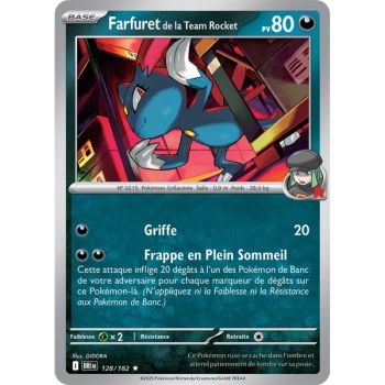 Item Team Rockets Sniebel – Rückseite 128/182 – Scharlachrot und Lila 10 Schicksalhafte Rivalitäten