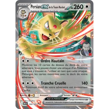 Item Team Rockets Persian Ex – Double Rare 150/182 – Scharlachrot und Lila 10 Schicksalhafte Rivalitäten