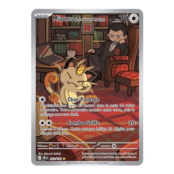 Mauzi von Team Rocket – Seltene Illustration 203/182 – Scharlachrot und Lila 10 Schicksalsrivalitäten