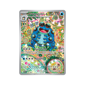 Item Crapustule – Seltene Illustration 105/86 – Scharlachrot und Lila 10,5 Schwarzer Blitz