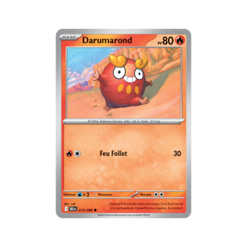 Item Darumarond – Common 13/86 – Scharlachrot und Lila 10,5 Schwarzer Blitz