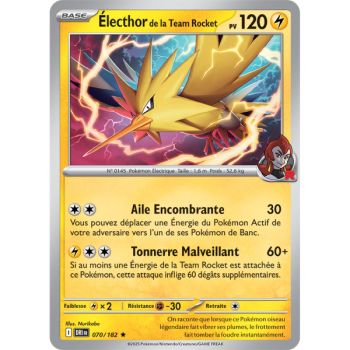 Item Zapdos von Team Rocket – Reverse 70/182 – Scharlachrot und Lila 10 Schicksalhafte Rivalitäten