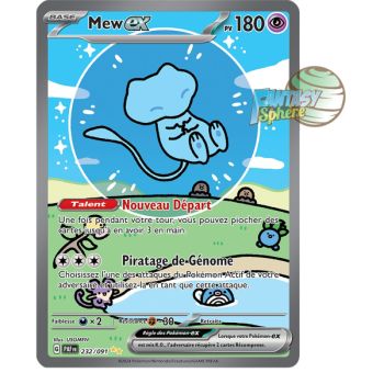 Item Mew EX – Sonderillustration Rare 232/91 – Scharlachrotes und violettes Schicksal von Paldea