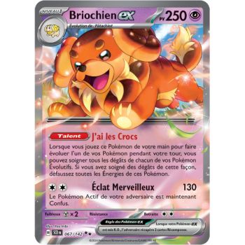 Item Briochien EX – Double Rare 67/142 – Scarlet und Stellar Crown Violet