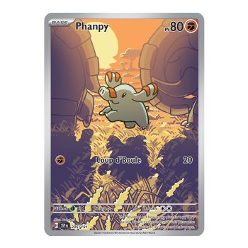 Phanpy – Seltene Illustration 205/191 – Scharlachroter und violetter aufwallender Funke